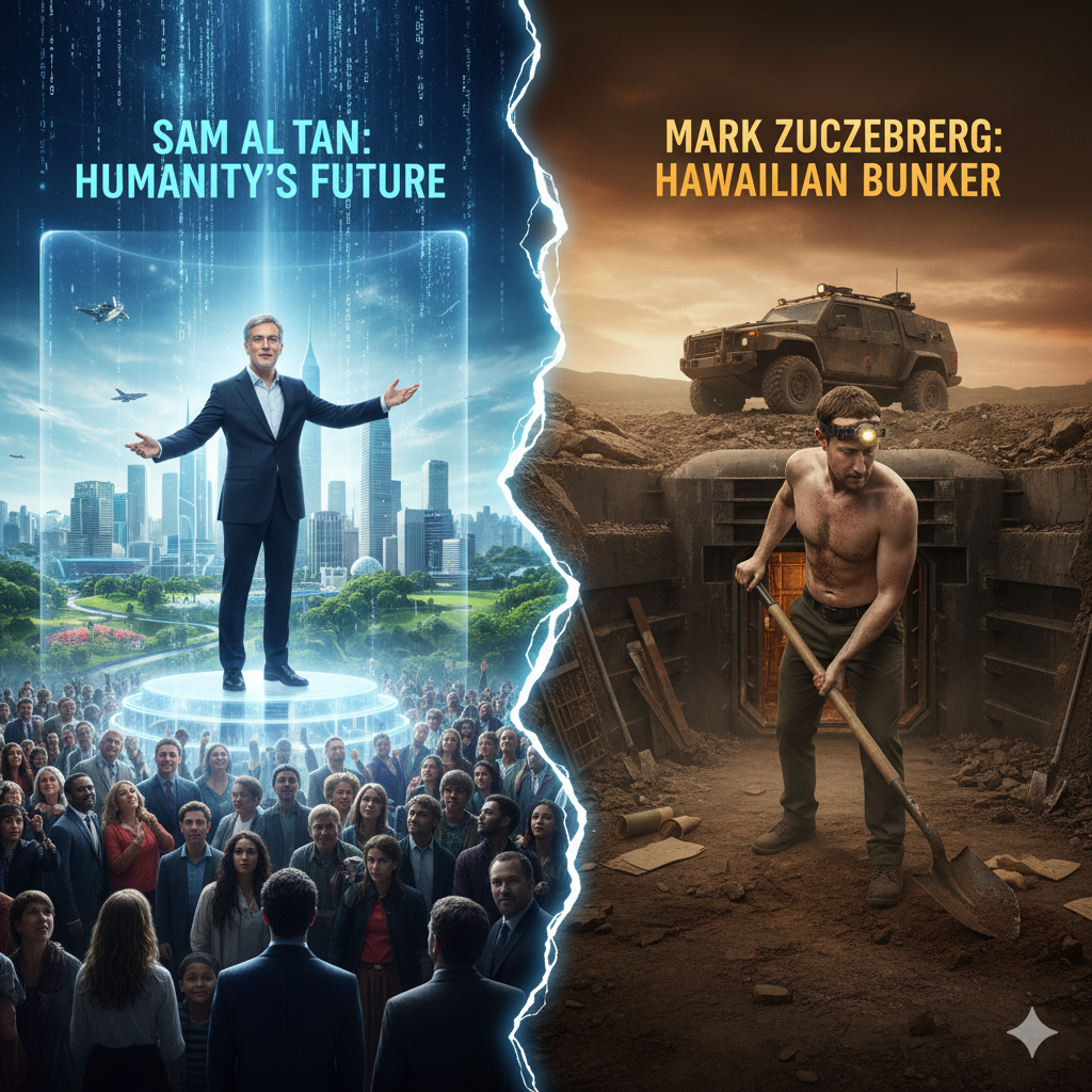 AI的万亿泡沫：当Sam Altman在谈论“人类未来”时，扎克伯格正在夏威夷挖地堡