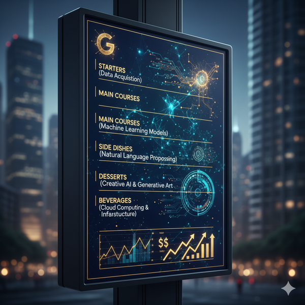 谷歌的千亿美金“阳谋”：AI不是一道菜，而是整张菜单